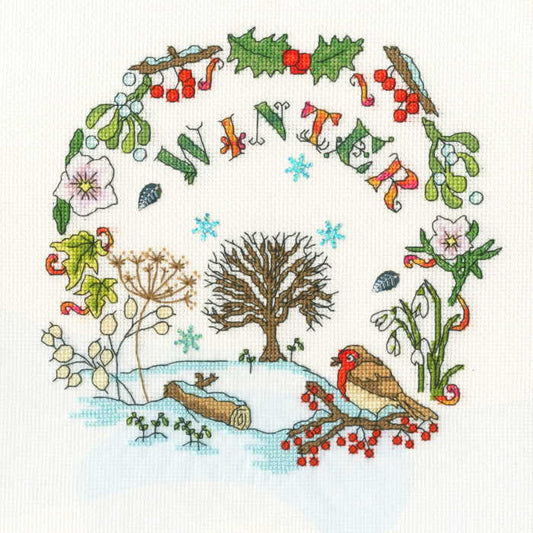 Winter Time Cross Stitch Kit By Bothy Threads