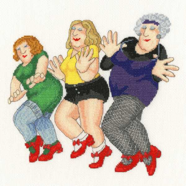 Dancing Class - Beryl Cook Cross Stitch Kit By Bothy Threads
