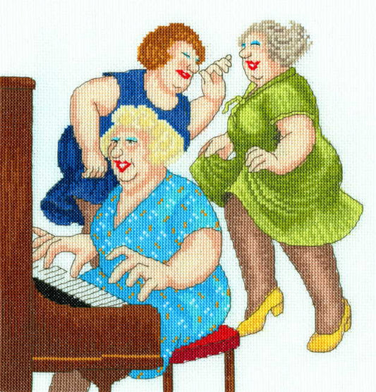 Song and Dance - Beryl Cook Cross Stitch Kit By Bothy Threads