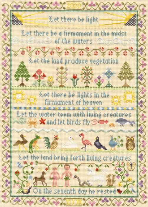 Let There Be Light Sampler Cross Stitch Kit By Bothy Threads