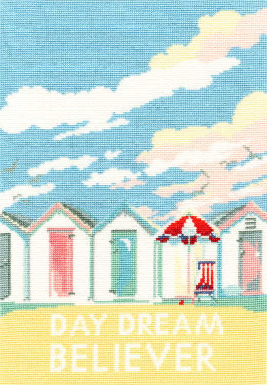 Vintage Beach Huts Cross Stitch Kit By Bothy Threads