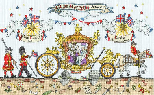 Cut Thru Coronation Carriage Cross Stitch Kit By Bothy Threads