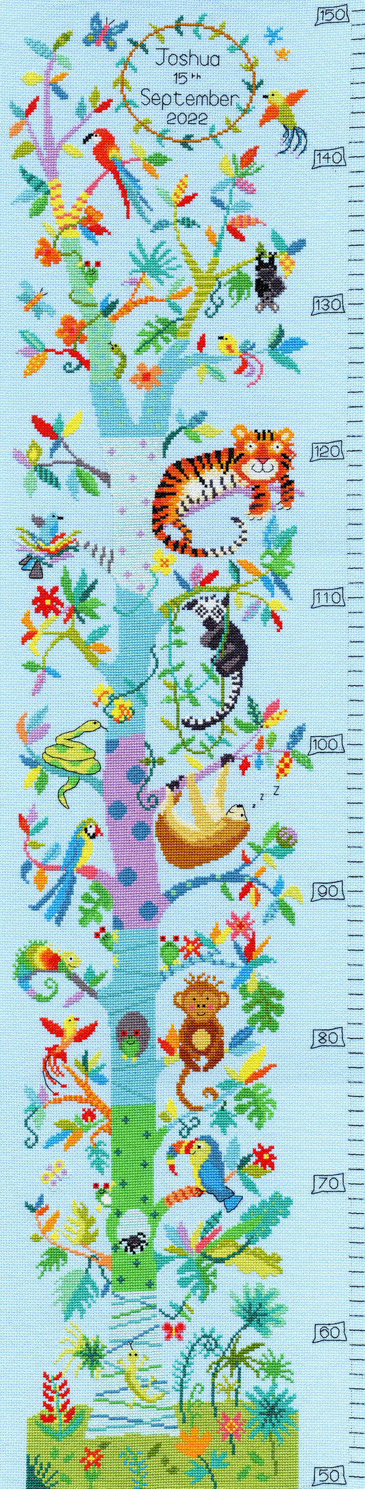 Tropical Height Chart Cross Stitch Kit By Bothy Threads