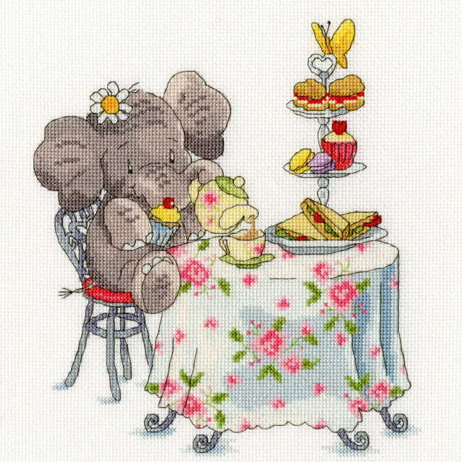 Elly One for Tea Cross Stitch Kit By Bothy Threads