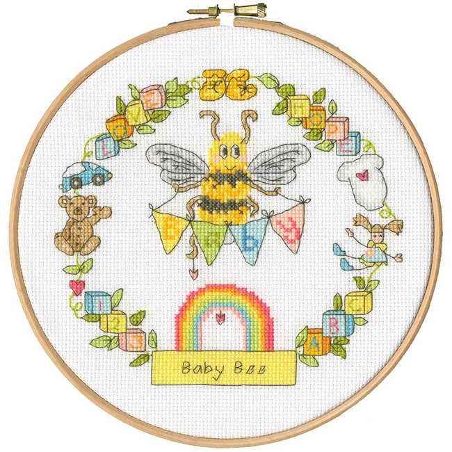 Baby Bee Cross Stitch Kit By Bothy Threads