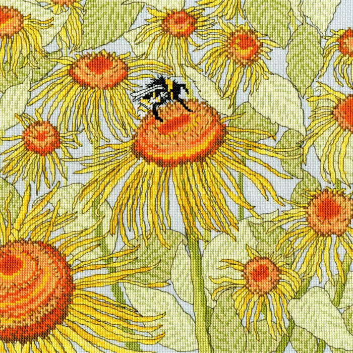 Sunflower Garden Cross Stitch Kit By Bothy Threads