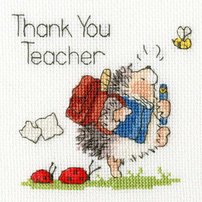 School's Out Cross Stitch Card Kit By Bothy Threads