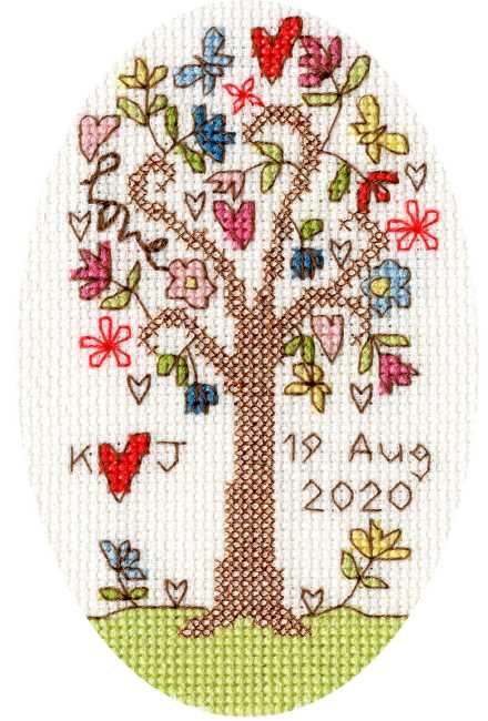 Sweet Tree Cross Stitch Card Kit By Bothy Threads