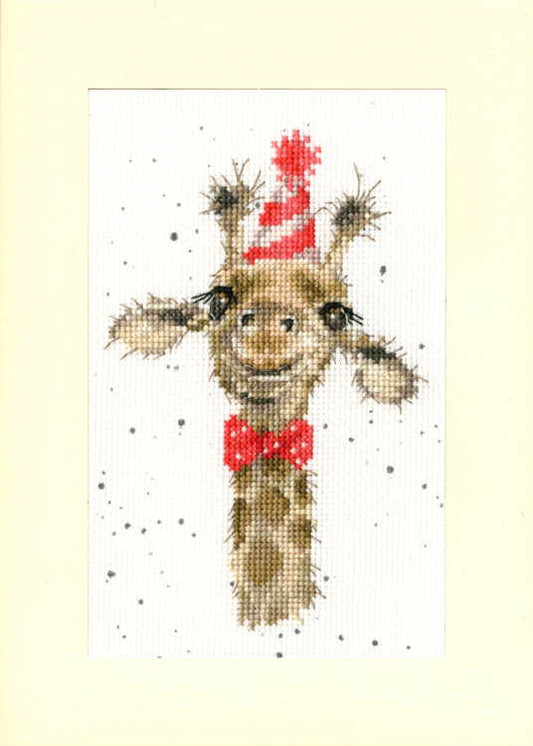I'm Just Here for the Cake Cross Stitch Card Kit by Bothy Threads