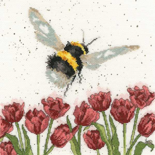 Flight of the Bumblebee Cross Stitch Kit By Bothy Threads
