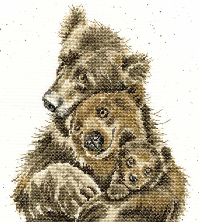 Bear Hugs Cross Stitch Kit By Bothy Threads