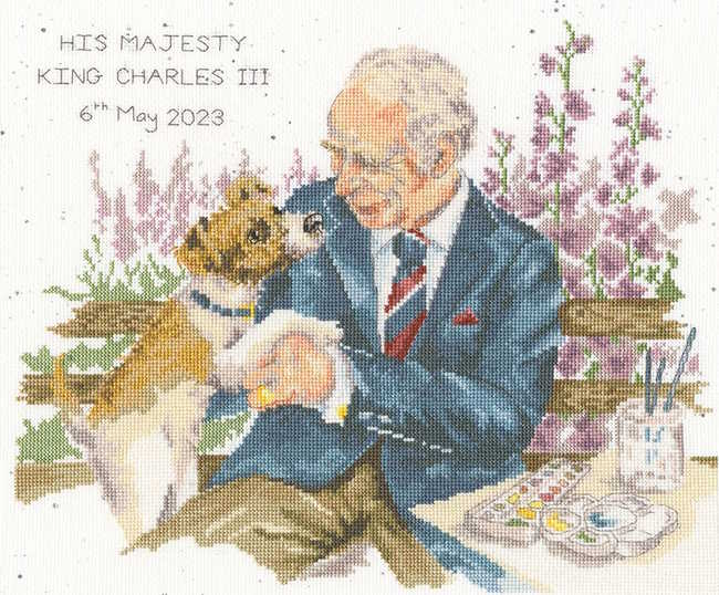 His Majesty The King Cross Stitch Kit By Bothy Threads