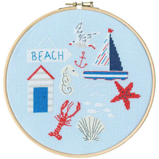 Beach Cross Stitch Kit By Bothy Threads