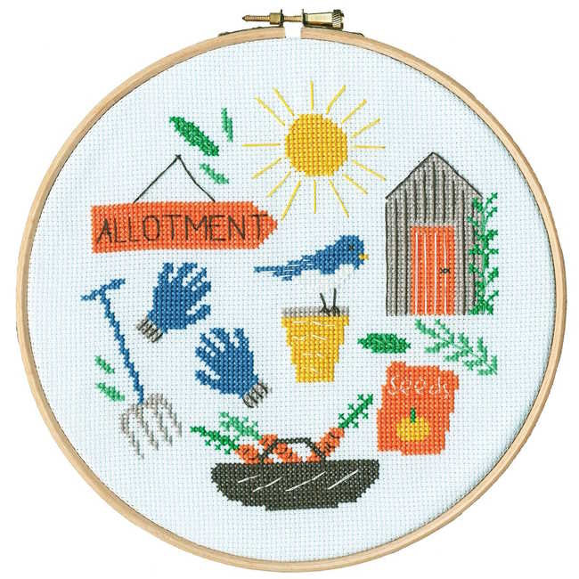 Allotment Cross Stitch Kit By Bothy Threads