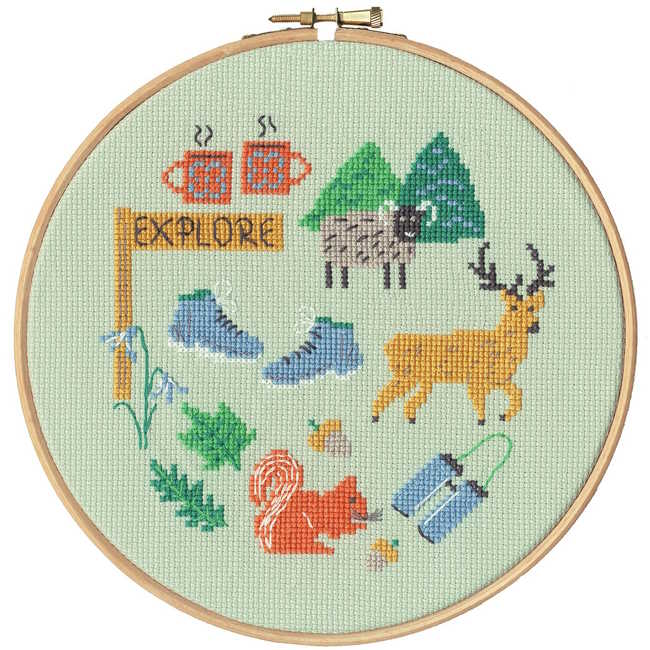Explore Cross Stitch Kit By Bothy Threads