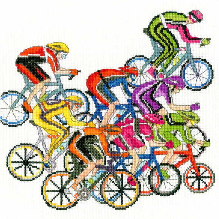 Cycling Fun Cross Stitch Kit By Bothy Threads