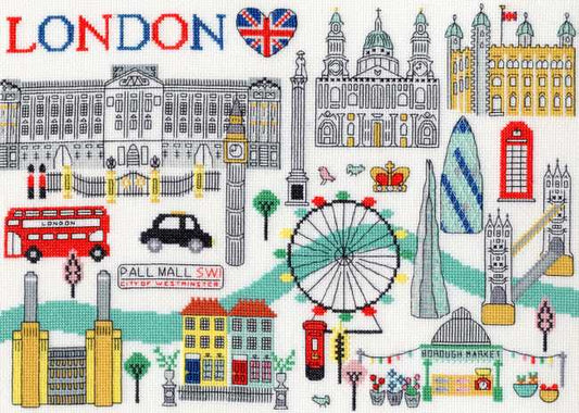 Love London Cross Stitch Kit By Bothy Threads