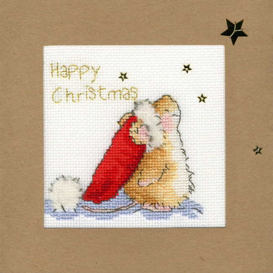 Stargazing Cross Stitch Christmas Card Kit by Bothy Threads