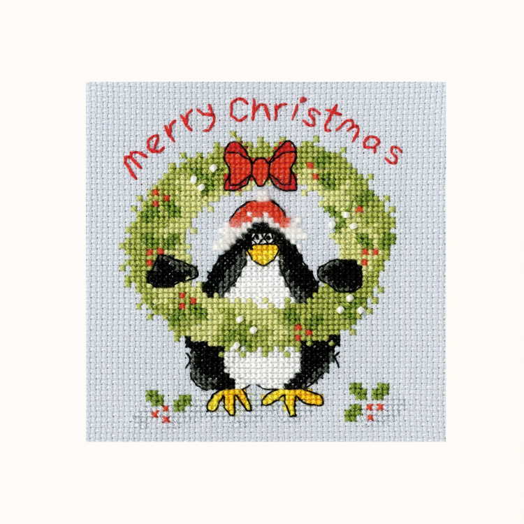PPP Prickly Holly Cross Stitch Christmas Card Kit by Bothy Threads