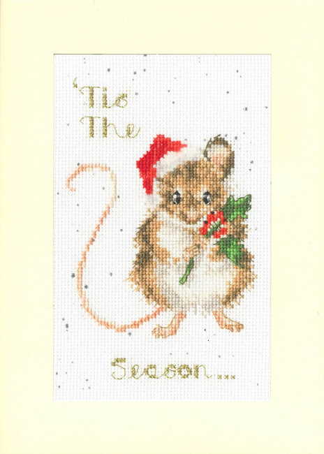 'Tis The Season Cross Stitch Christmas Card Kit by Bothy Threads