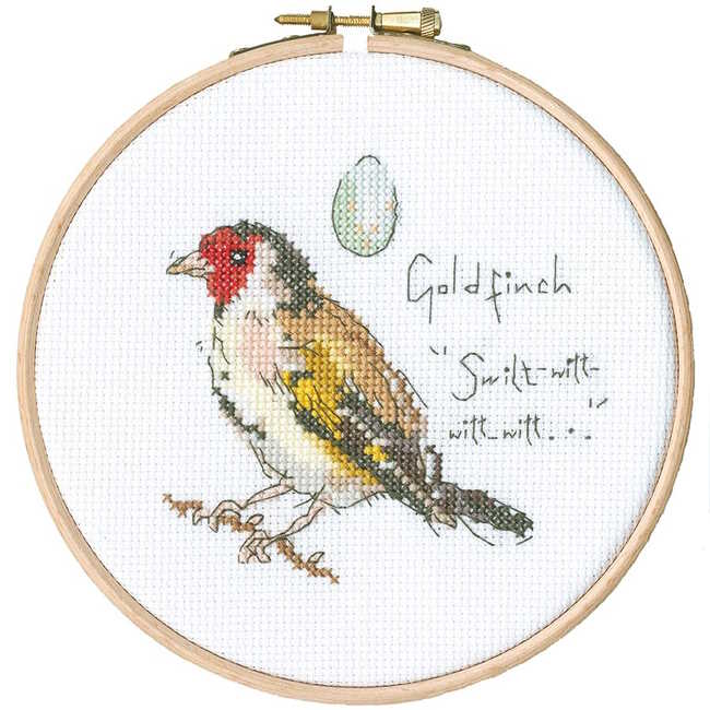 Little Goldfinch Cross Stitch Kit By Bothy Threads