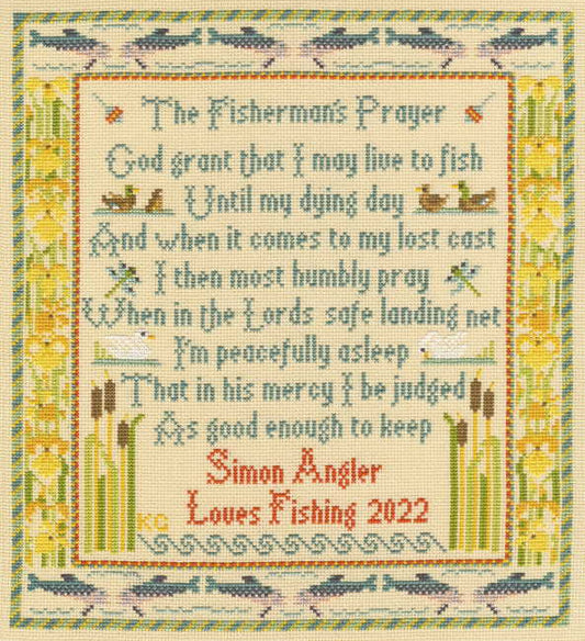 The Fisherman's Prayer Sampler Cross Stitch Kit By Bothy Threads