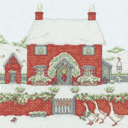 Christmas Cottage Cross Stitch Kit By Bothy Threads