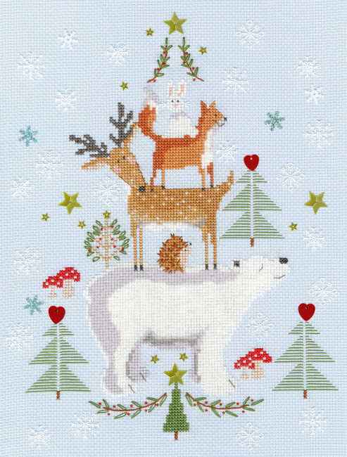 Snowy Stack Cross Stitch Kit By Bothy Threads