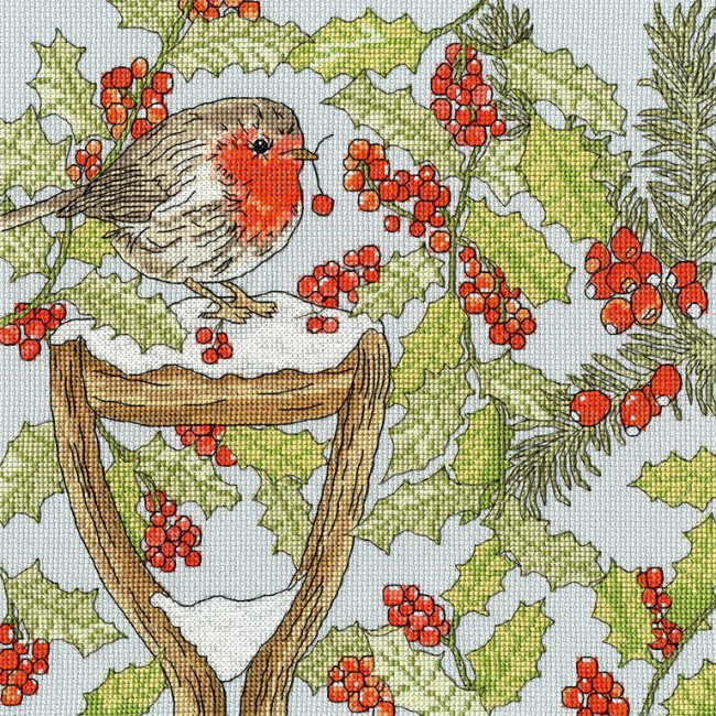 Christmas Garden Cross Stitch Kit By Bothy Threads