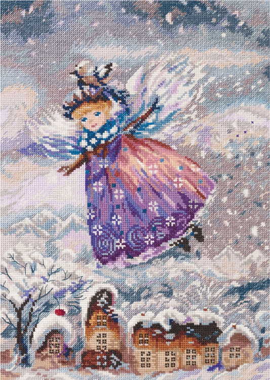 Winter Angel Cross Stitch Kit by PANNA
