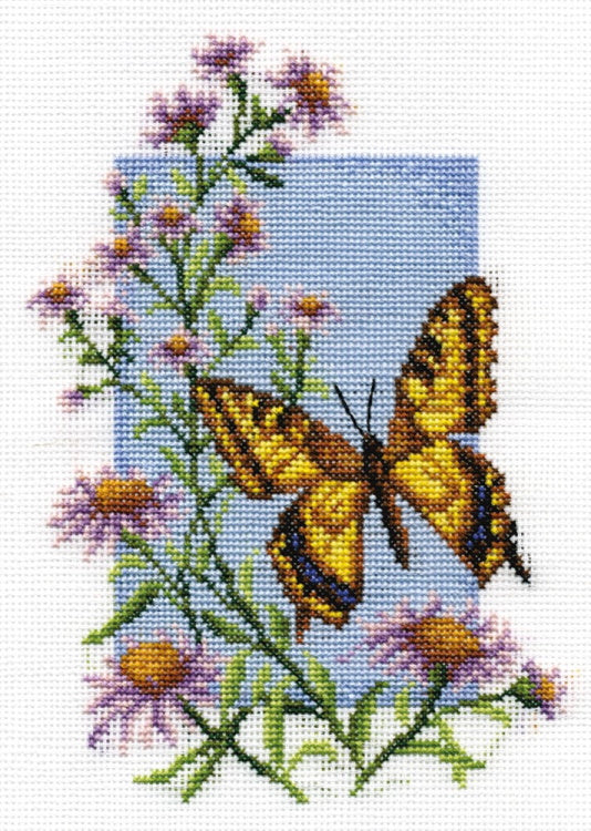 Swallowtail Cross Stitch Kit by PANNA