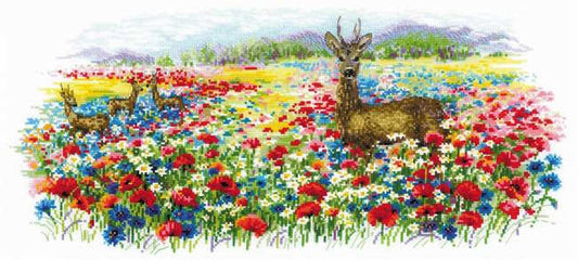 Blooming Meadow Cross Stitch Kit By RIOLIS