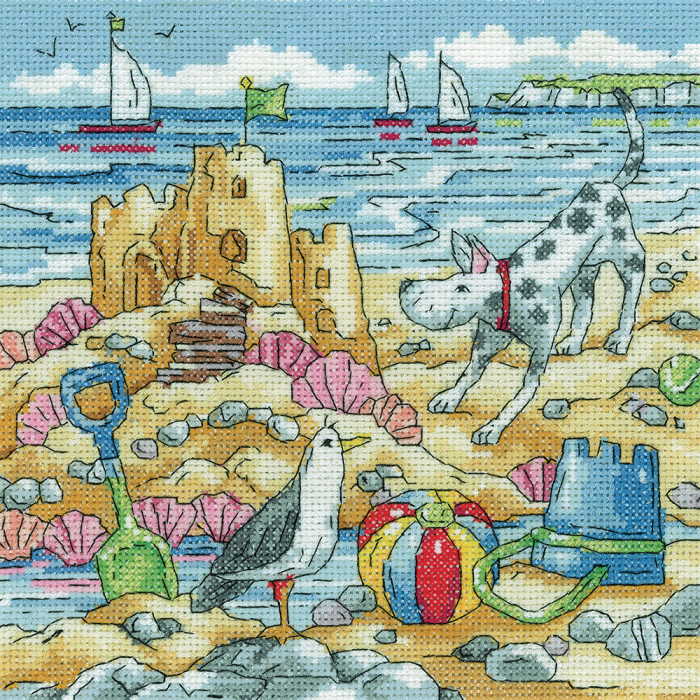 Sandcastle Cross Stitch Kit by Heritage Crafts