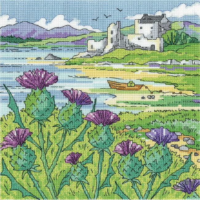 Thistle Shore Cross Stitch Kit by Heritage Crafts