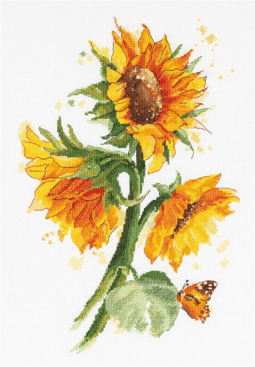 Bright Sunflowers Cross Stitch Kit by PANNA