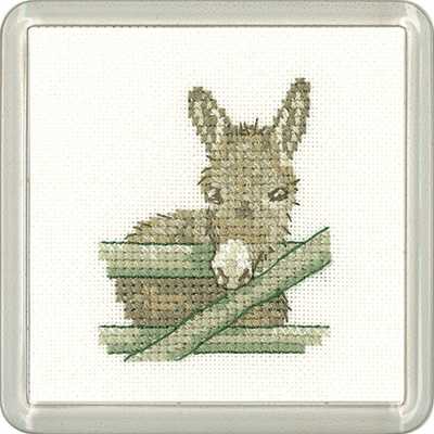 Donkey Cross Stitch Coaster Kit by Heritage Crafts