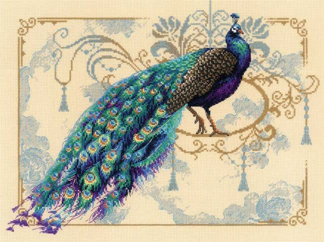 A truly stunning peacock cross stitch kit stitch 