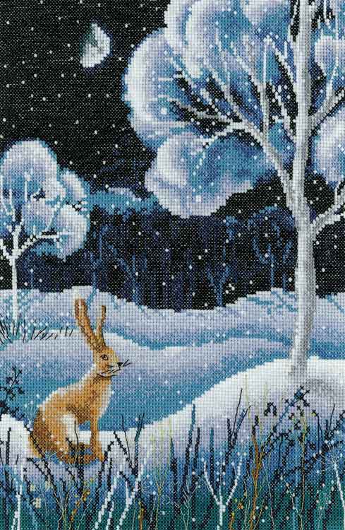 Winter Forest Cross Stitch Kit by Heritage Crafts