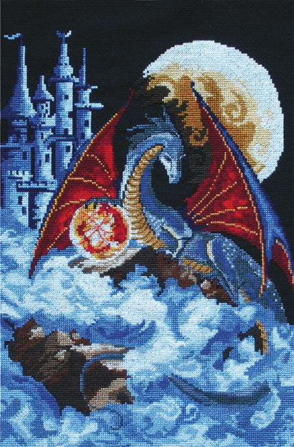 Dragon of the Blue Planet Cross Stitch Kit by PANNA