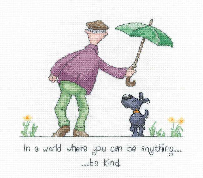 Be Kind Cross Stitch Kit by Heritage Crafts