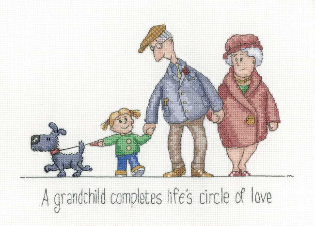 Circle of Love Cross Stitch Kit by Heritage Crafts