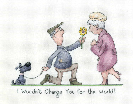 I Wouldn't Change You  Cross Stitch Kit by Heritage Crafts