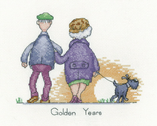 Golden Years Cross Stitch Kit by Heritage Crafts
