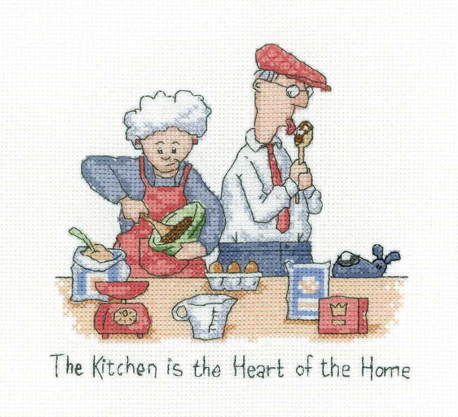 Heart of the Home Cross Stitch Kit by Heritage Crafts