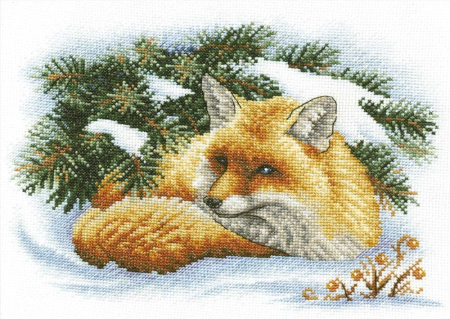 Little Fox Cross Stitch Kit by PANNA