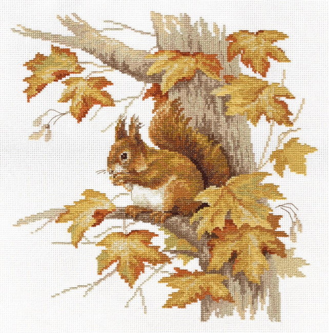Squirrel Cross Stitch Kit by PANNA