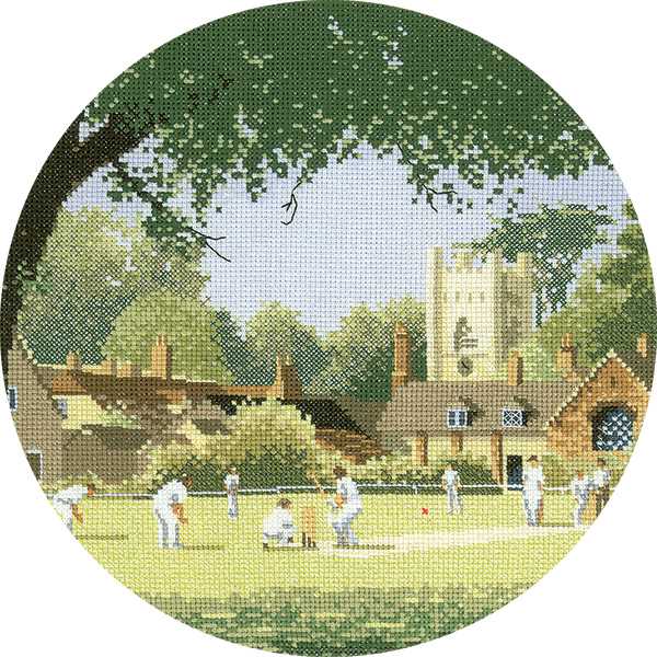 Sunday Cricket Cross Stitch Kit by Heritage Crafts