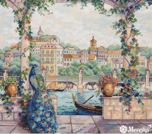 Palace Pier Cross Stitch Kit by Merejka