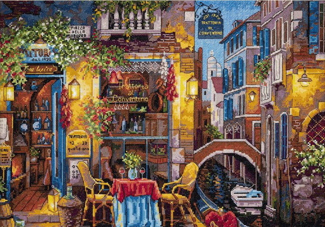 Special Place in Venice Cross Stitch Kit by Merejka