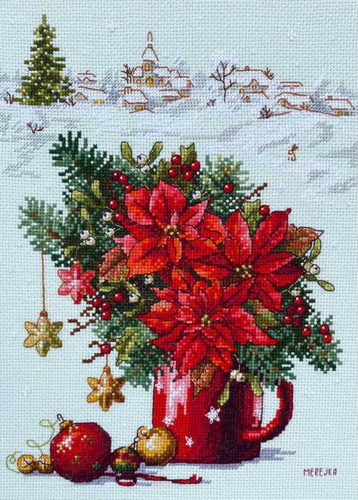 Happy Holidays Cross Stitch Kit by Merejka